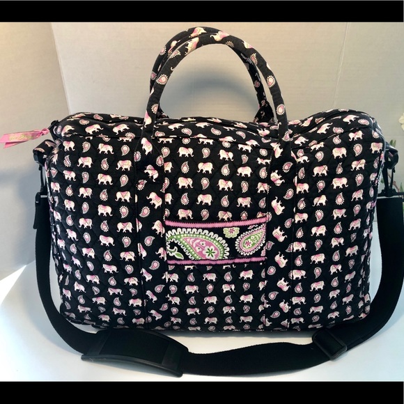 Vera Bradley Handbags - Vera Bradley Pink Elephant Duffle